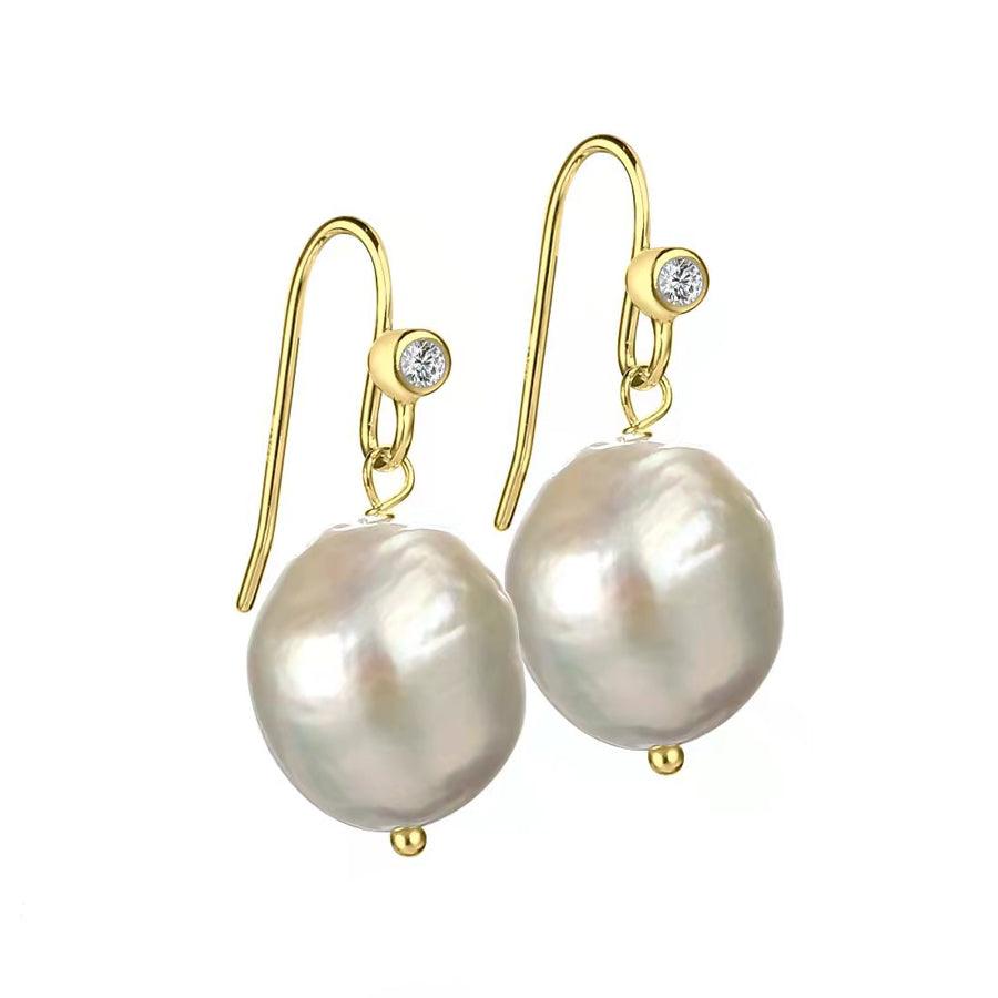 Aqua Dulce Betsy Øreringe I Forgyldt Sølv - 4599 - Øreringe - 4599