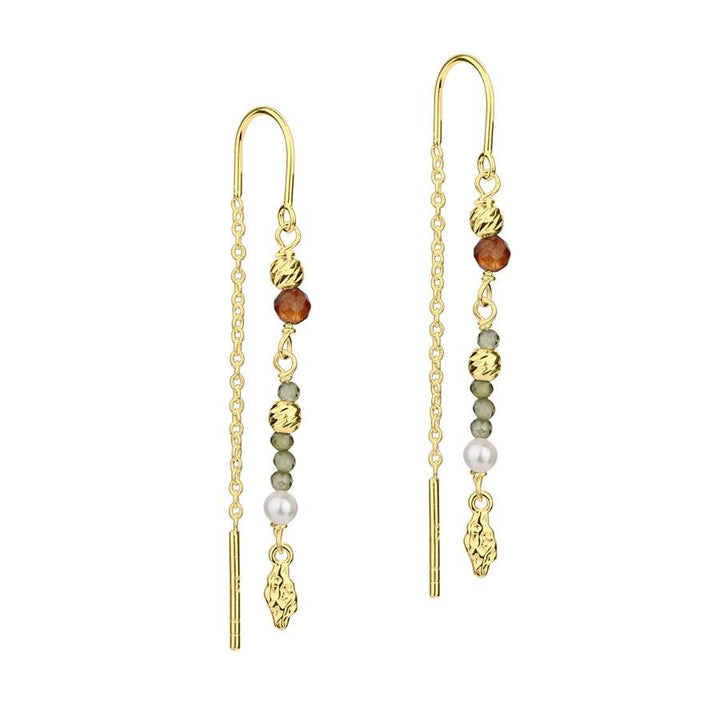 Aqua Dulce Olive Garden Øreringe sølvforgyldt - 4931 - Øreringe - 4931