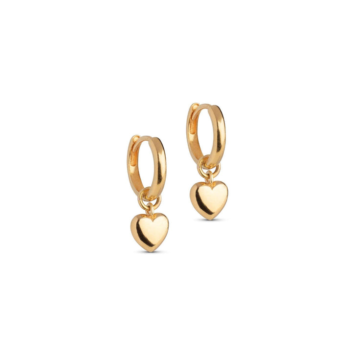 Enamel Amore Forgyldt Hoops - E376G - Øreringe - E376G
