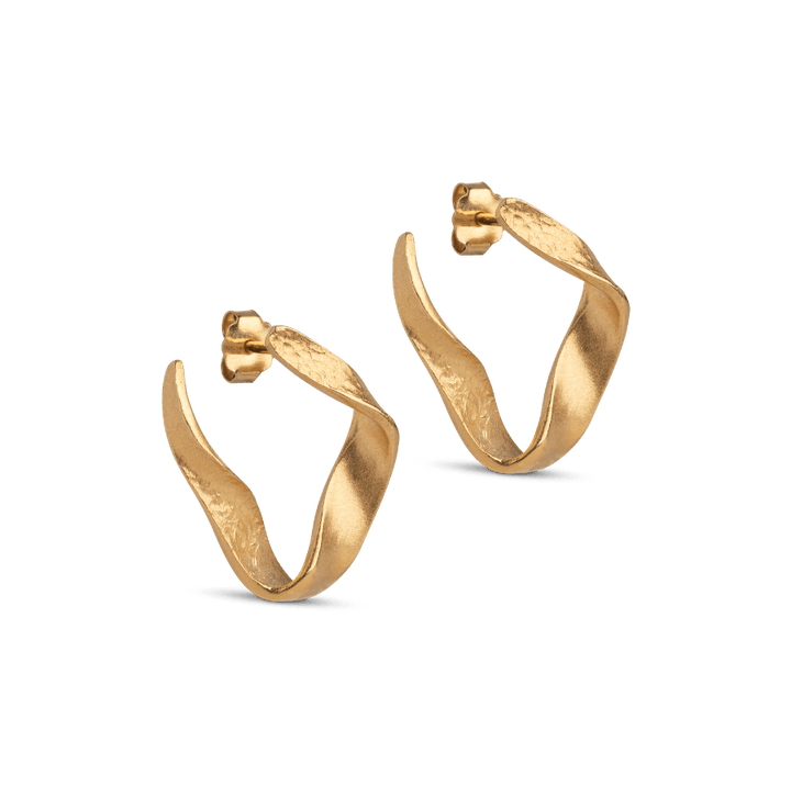 Enamel Dalia Øreringe I Forgyldt Sølv - E344GM - Øreringe - E344GM