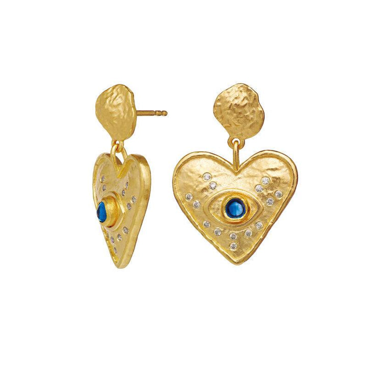 Maanesten Constantine Øreringe i Forgyldt Sølv - 9850A - Øreringe - 9850A