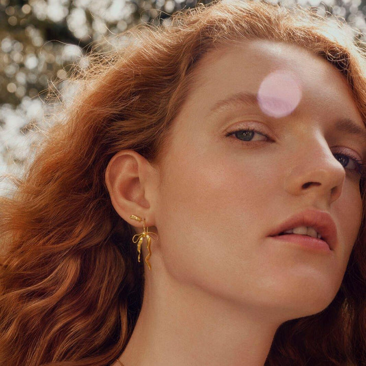 Maanesten Sanja Forgyldte Øreringe - Øreringe - 9931A