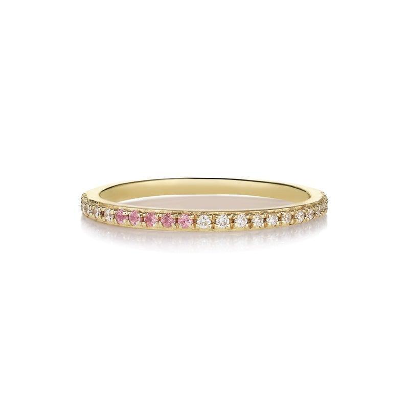 Anpé Atelier Sarah Lil Pink Safirer & Diamant Ring - 2461-001