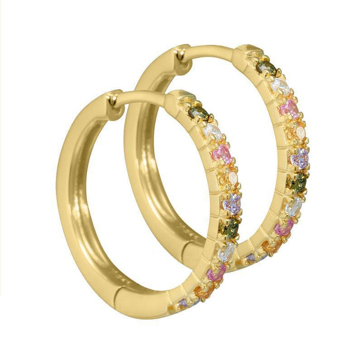 Aqua Dulce Elina Creol I Forgyldt Sølv - 3829 - Øreringe - 3829