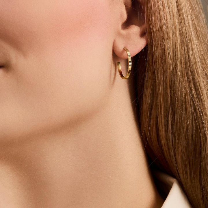 Pernille Corydon Sea Reflection Hoops - E-484-GP - Øreringe - E-484-GP