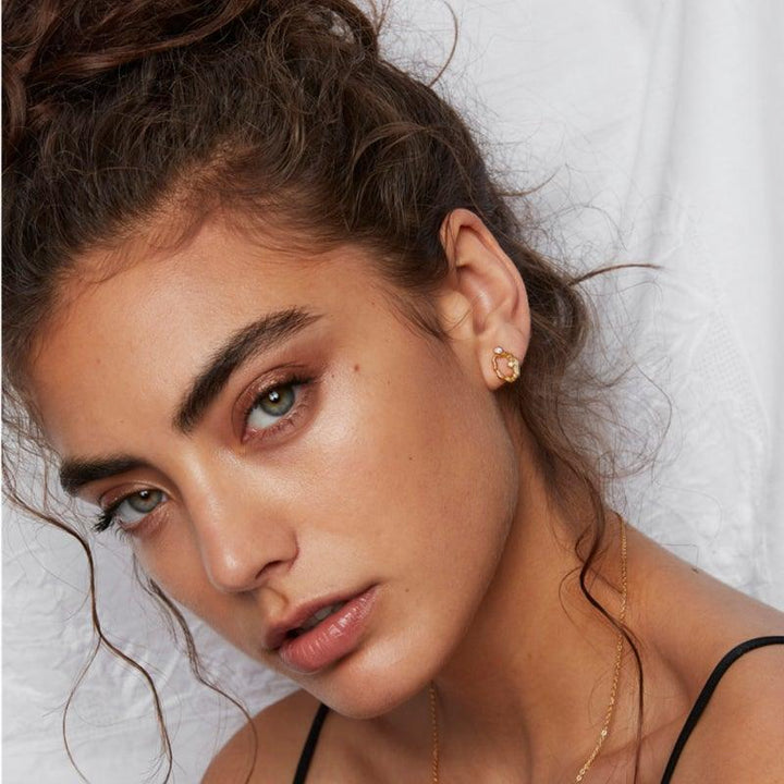 Polar Jewelry Aurora Forgyldt Ørestik Single - Øreringe - AUR-ST-GD-CZ-00407