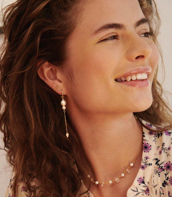 Wioga Antonia Øreringe sølvforgyldt - E-8155-GP - Øreringe - E-8155-GP