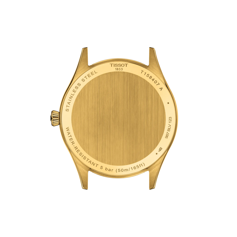 TISSOT CLASSIC DREAM POWERMATIC 80 – GULD PVD / BRUN LÆDERREM