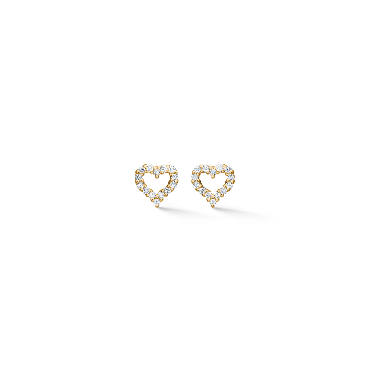 Mads Z 14kt Tender Heart Ørestikker i Guld m. Diamanter