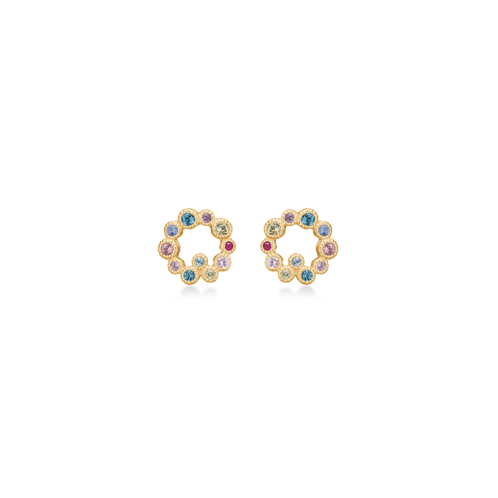 Mads Z Luxury Rainbow Orbis Øreringe i 14 kt. Guld