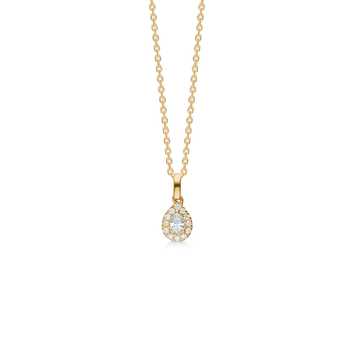 Mads Z Diamond Drop diamantvedhæng i 14 kt. guld