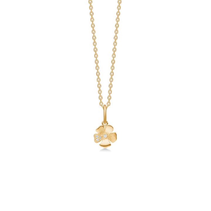 Mads Z Fleur 14kt Guld Vedhæng m. Diamanter 7mm