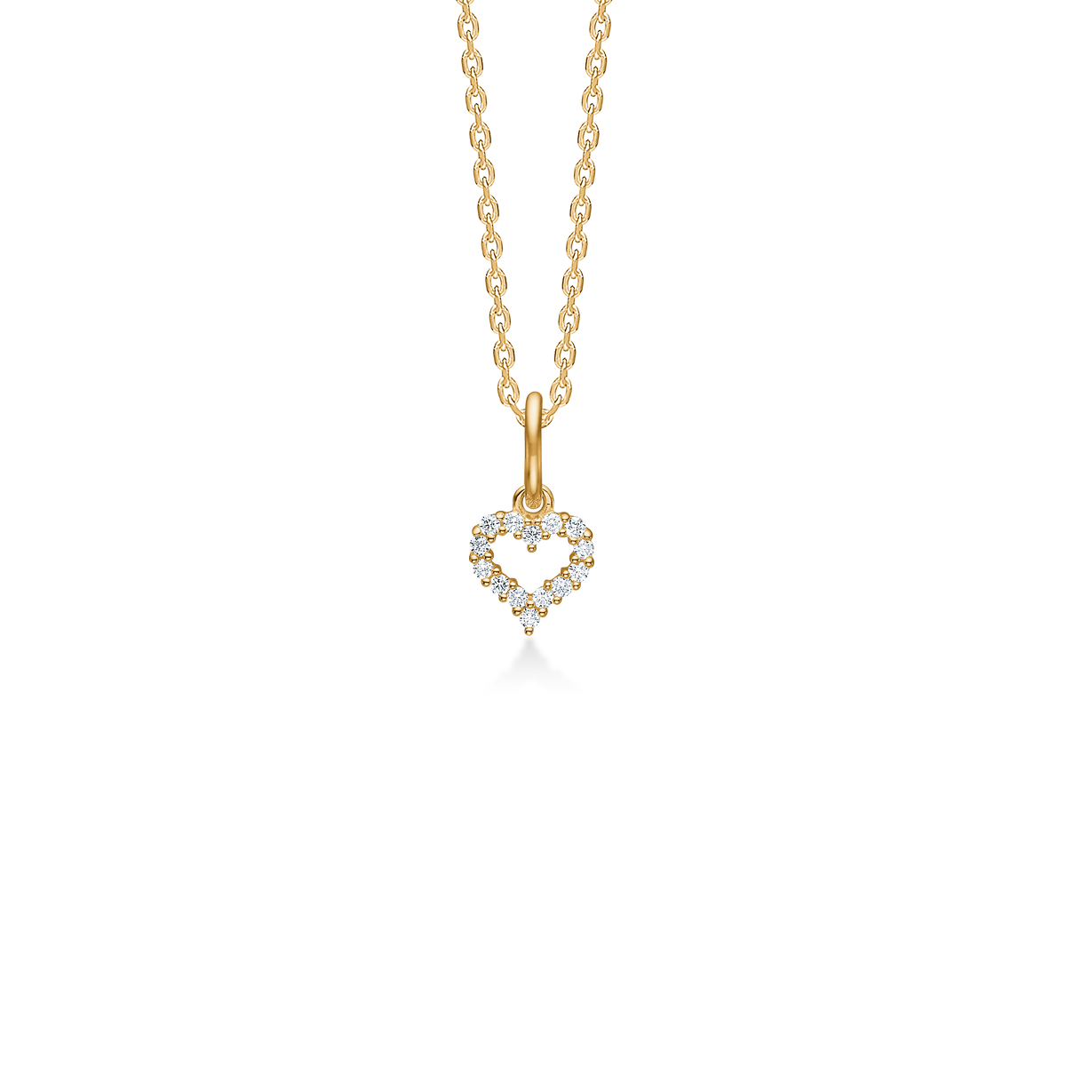 Mads Z Tender Heart Vedhæng i 14 kt. guld m. Diamanter