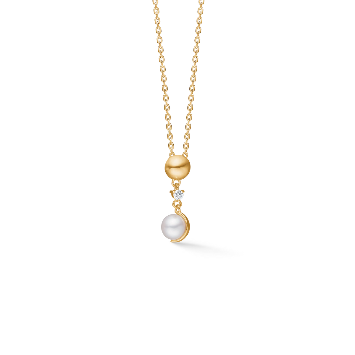 Mads Z Moonchild Vedhæng i 14 kt. Guld m. Diamant & Perle