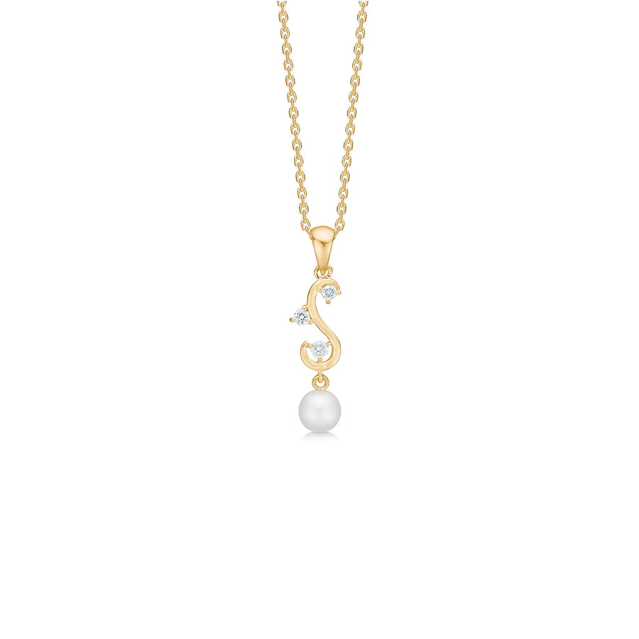 Mads Z 14kt Isaline Vedhæng 0.08ct W/Si - - 1533190