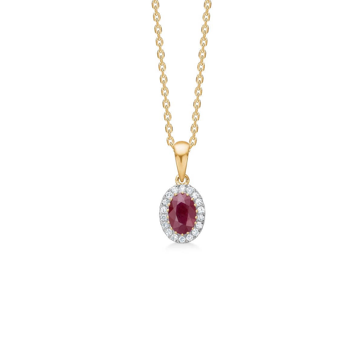 Mads Z Scarlet Bloom – Rubinvedhæng i 14 Karat Guld – 1534079