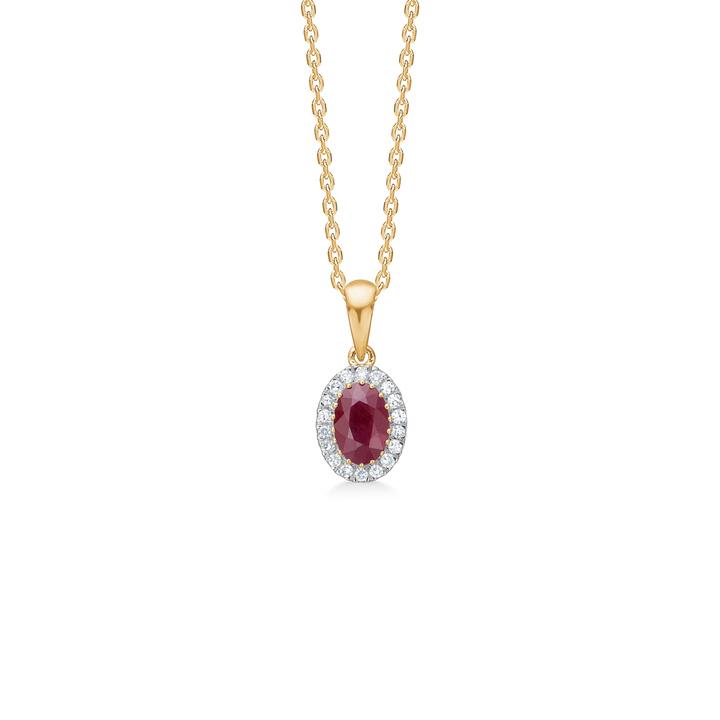 Mads Z Scarlet Bloom – Rubinvedhæng i 14 Karat Guld – 1534079