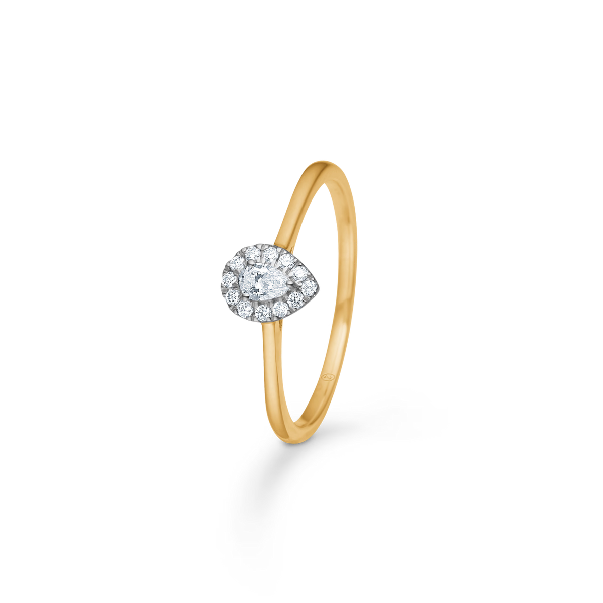 Mads Z Diamond Drop diamantring i 14 kt. guld