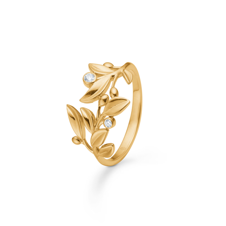Mads Z Olive Love Ring i 14 kt. Guld m. Diamanter