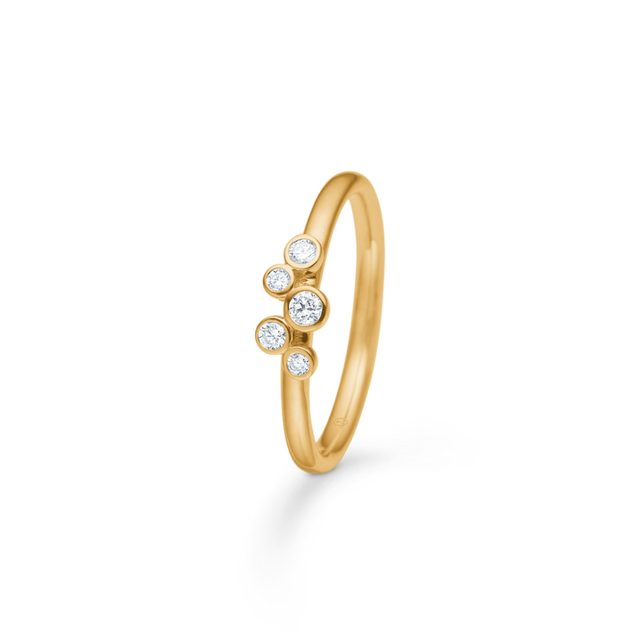 Mads Z Diamond Dew Ring i 14 kt. guld m. Diamanter