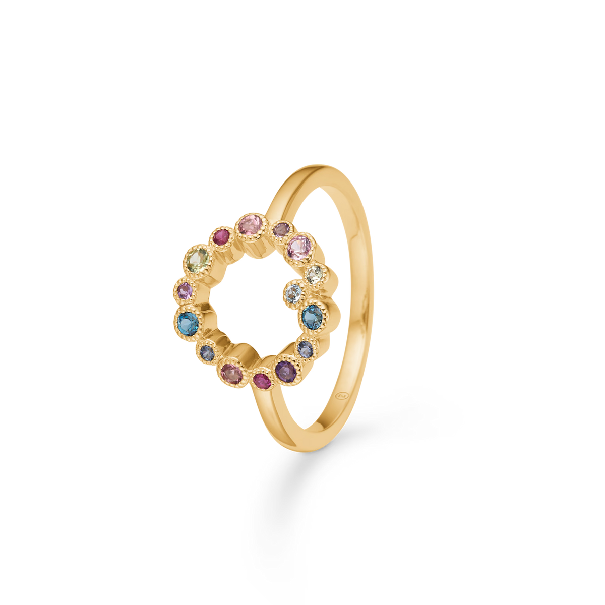 Mads Z Luxury Rainbow Orbis Ring i 14 kt. guld