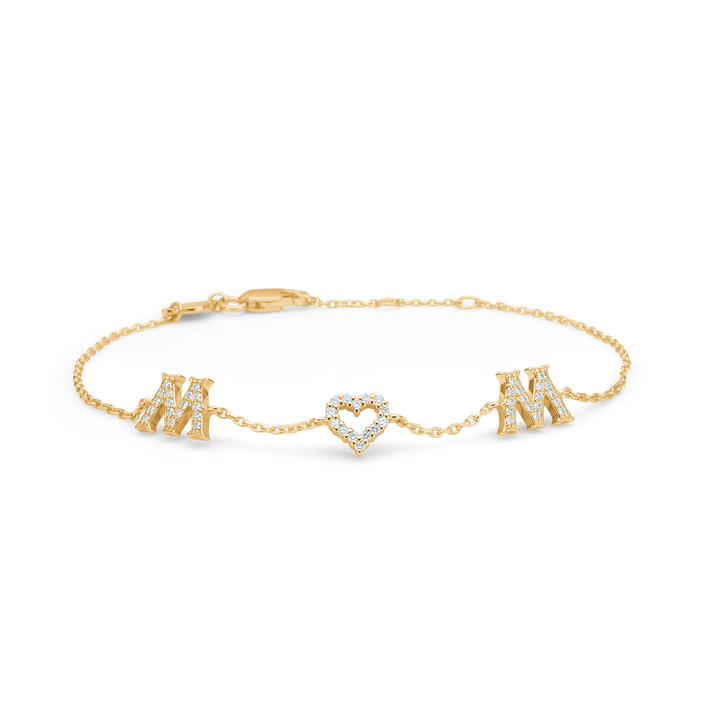 Mads Z Wow / Mom Armbånd i 14 kt. guld m. Diamanter