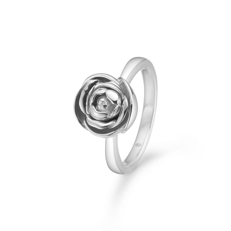 Mads Z Sølv Rosalie Ring m. Medium Rose
