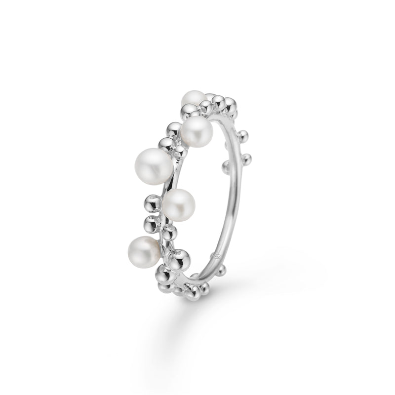 Mads Z Bubbles N'Pearls Sølv Ring