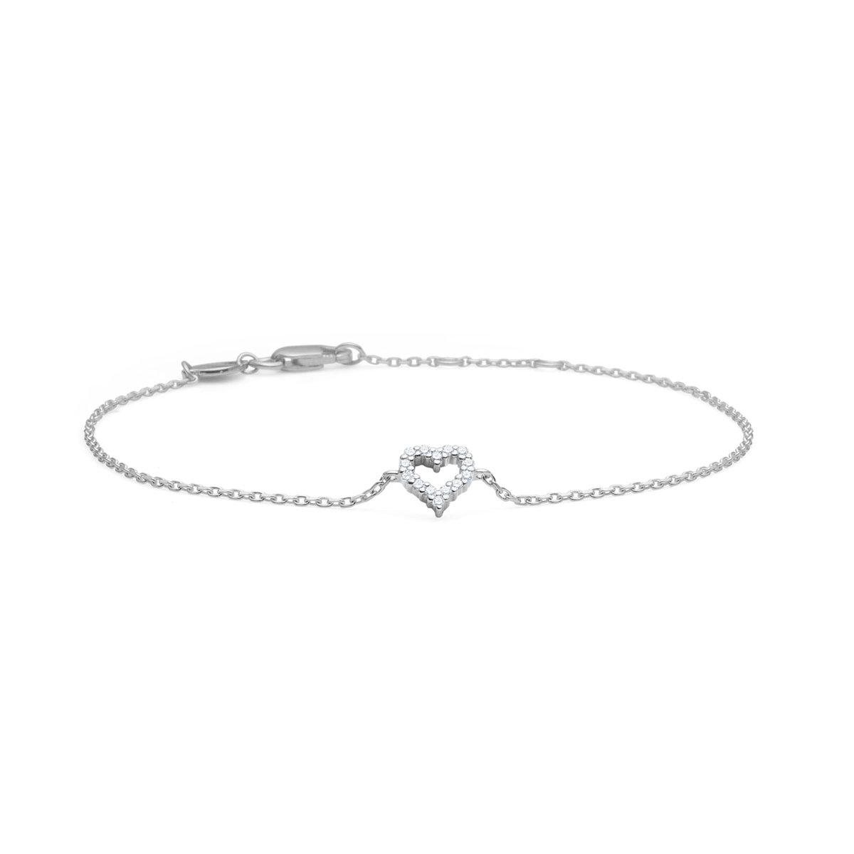 Mads Z Tender Heart Sølv Armbånd med Zirkonia