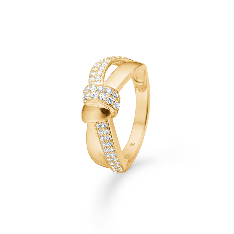 Mads Z Darcy 8kt Guld Ring m. Zirkonia