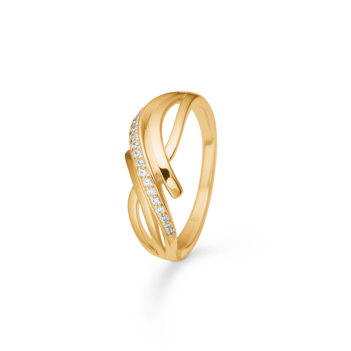 Mads Z Monique Ring i 8 kt. guld m. Zirkonia