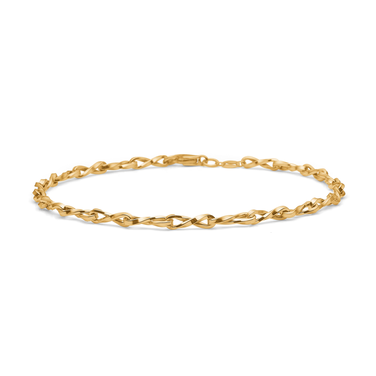 Mads Z Twist Armbånd i 8kt Guld
