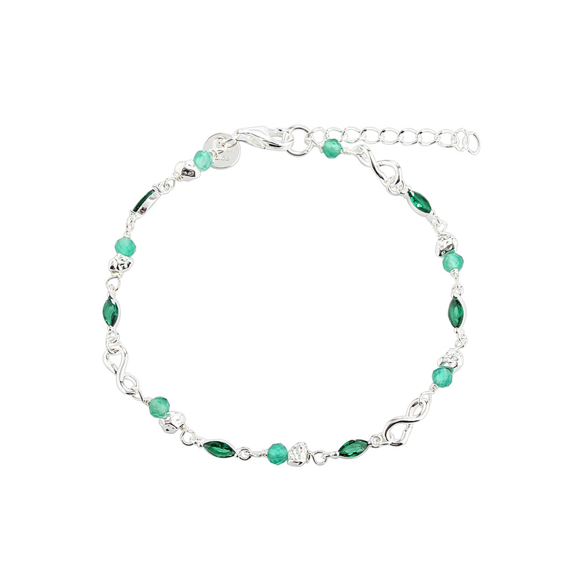 Aqua Dulce Green Garden Armbånd Sølv