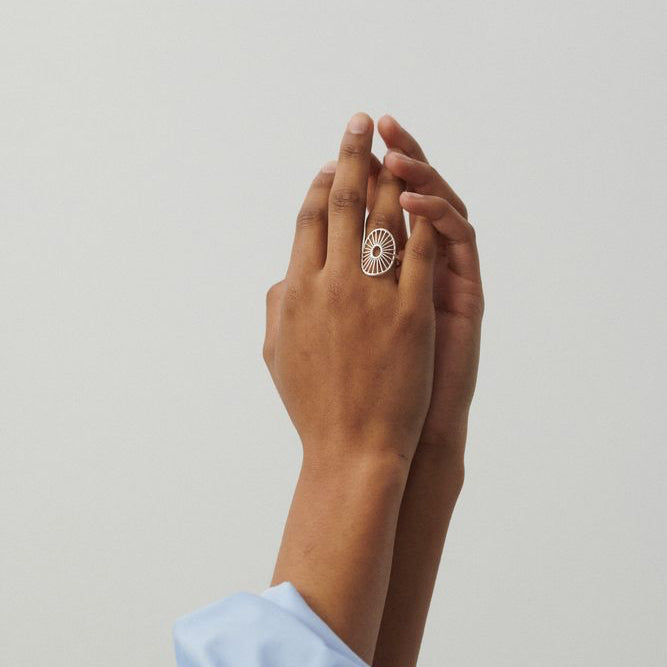 Pernille Corydon Daylight Signature Ring i Sølv