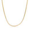 Sif Jakobs Ellera Due Necklace viser en elegant, flad guldkæde i blank poleret finish. Model 7220319