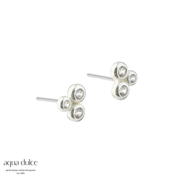Aqua Dulce Whisper Dot Sølv Ørestikker – 7242