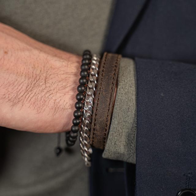 Son Of Noa Herre Armbånd - Mat Stål