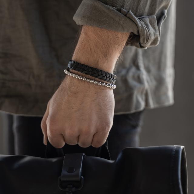 Son Of Noa Herre Armbånd I Sort Læder -  809702691