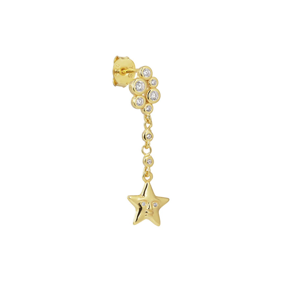 The Earring Shop Fallen Star Stud Single Ørestik