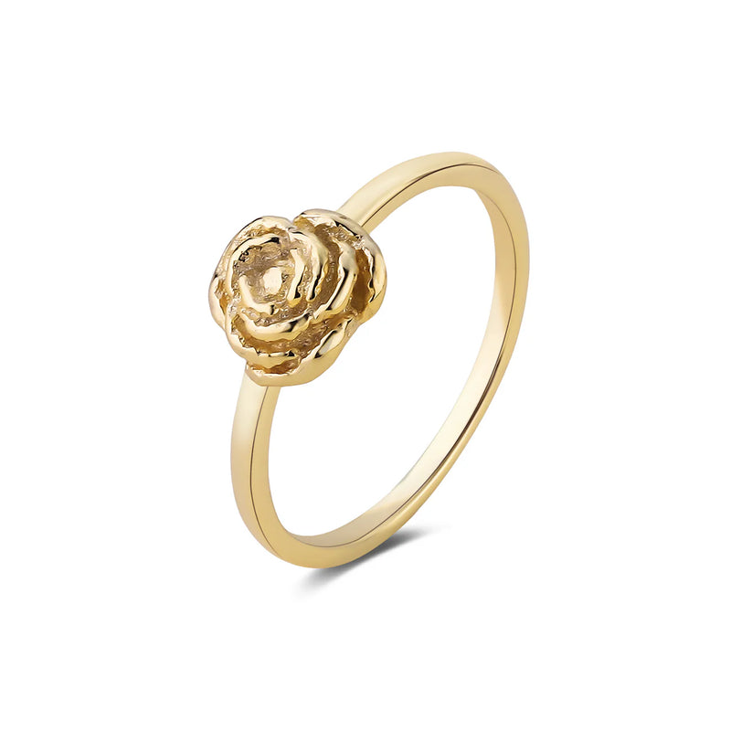 Wioga Anna-Auguste Forgyldt Rose Ring