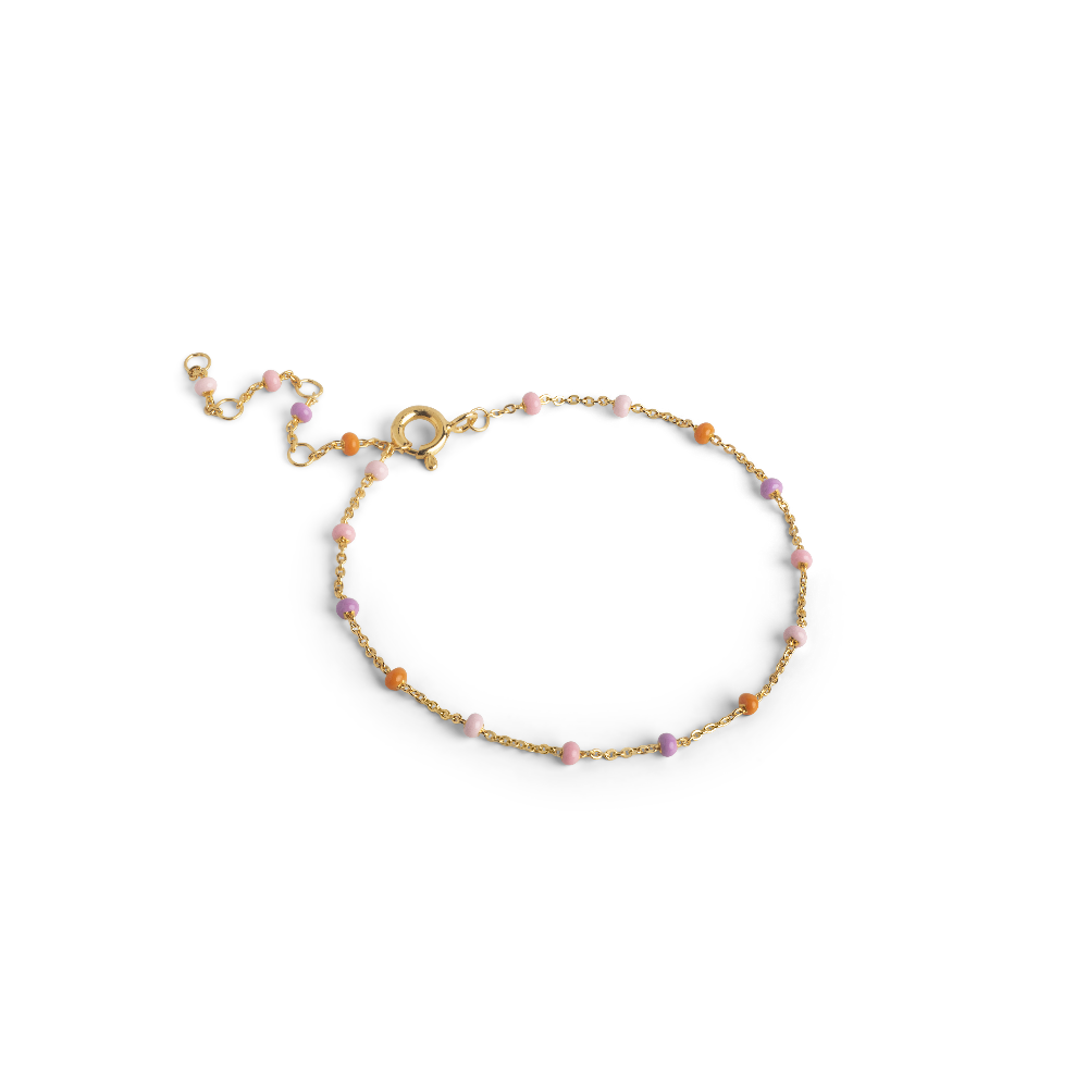 Enamel Lola Armbånd - Blush I Forgyldt Sølv
