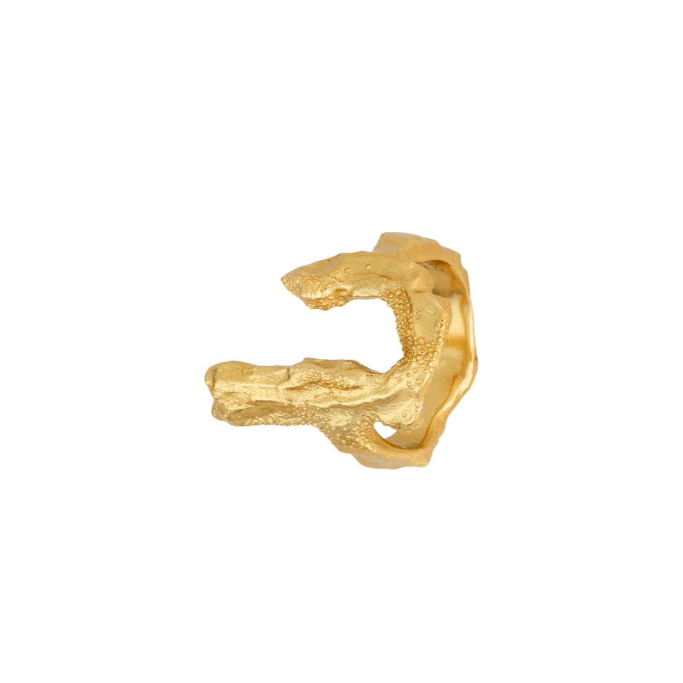 Vincent Bone Forgyldt  Ring