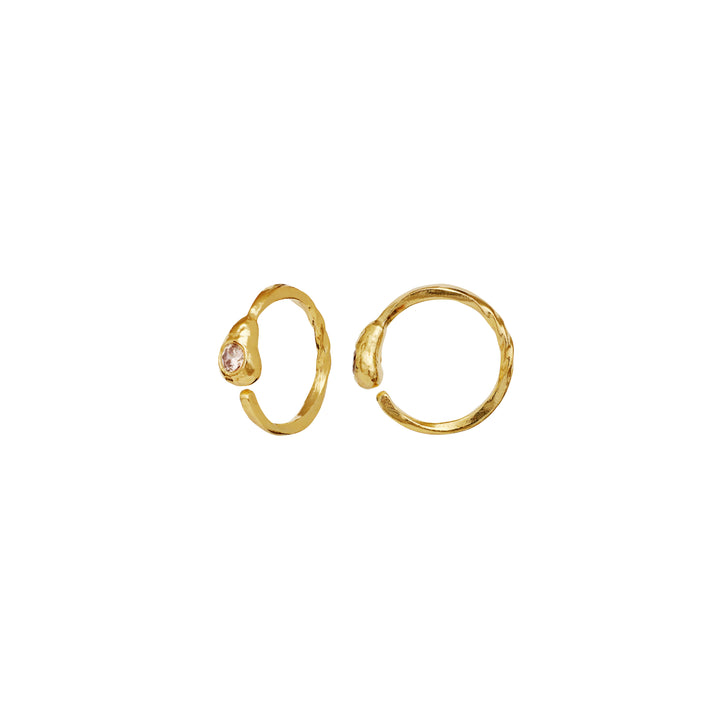 Maanesten Beth Hoops - 18kt Forgyldt Sterling Sølv