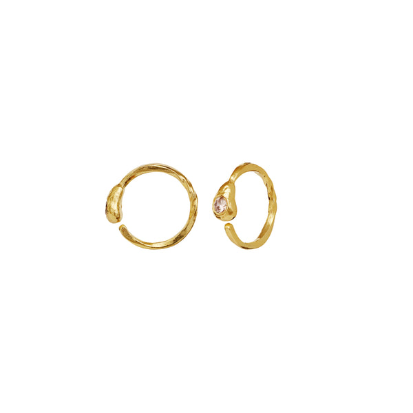 Maanesten Beth Hoops - 18kt Forgyldt Sterling Sølv