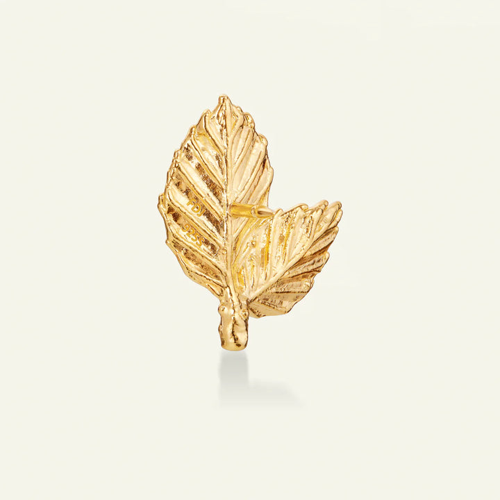 Flora Danica Bøgeblad Pin Forgyldt