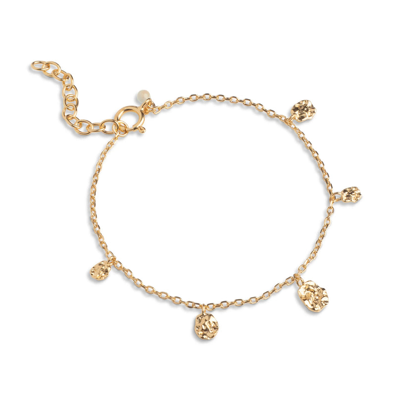 Enamel Refined Charm Bracelet - Forgyldt Armbånd