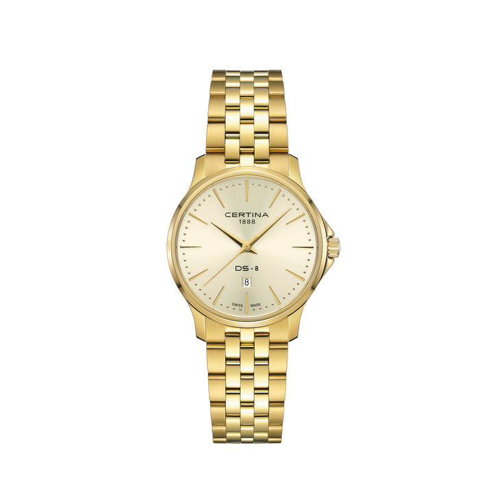 Certina DS-8 Lady 31mm m. Guld PVD