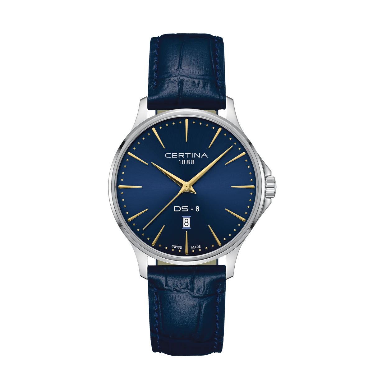 Certina DS-8 Gent 40mm m. Blå Læderrem