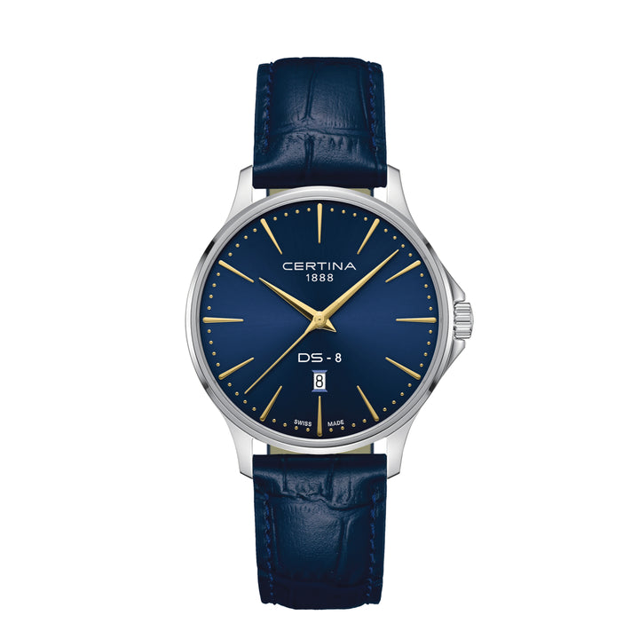 Certina DS-8 Gent 40mm m. Blå Læderrem