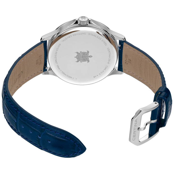 Certina DS-8 Gent 40mm m. Blå Læderrem